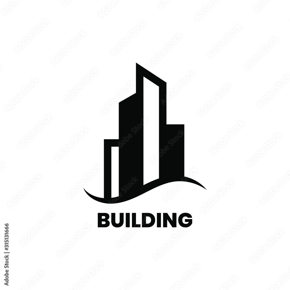 building logo like icon for business corporate, design template - vector illustration