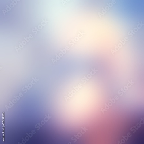 Flare on blue pink gradient background. Blur abstract illustration. Trendy pattern.