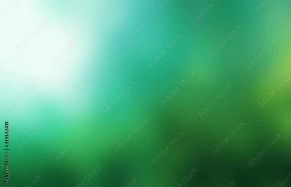 Obraz premium Green empty background. Blur formless simple pattern. Emerald color defocus texture.