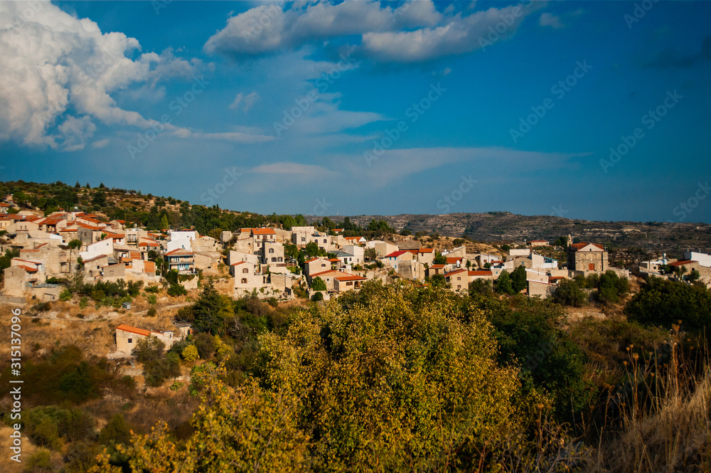 The village of Kakopetria, which in Greek means Bad stone, is one of the most beautiful and ancient villages in the Troodos mountains in Cyprus.  