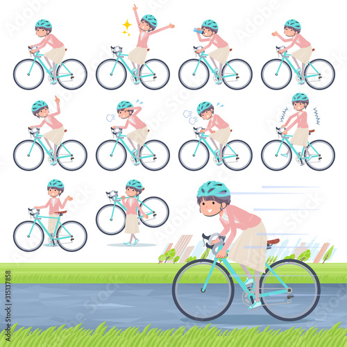 flat Formal jacket skirt women_road bike