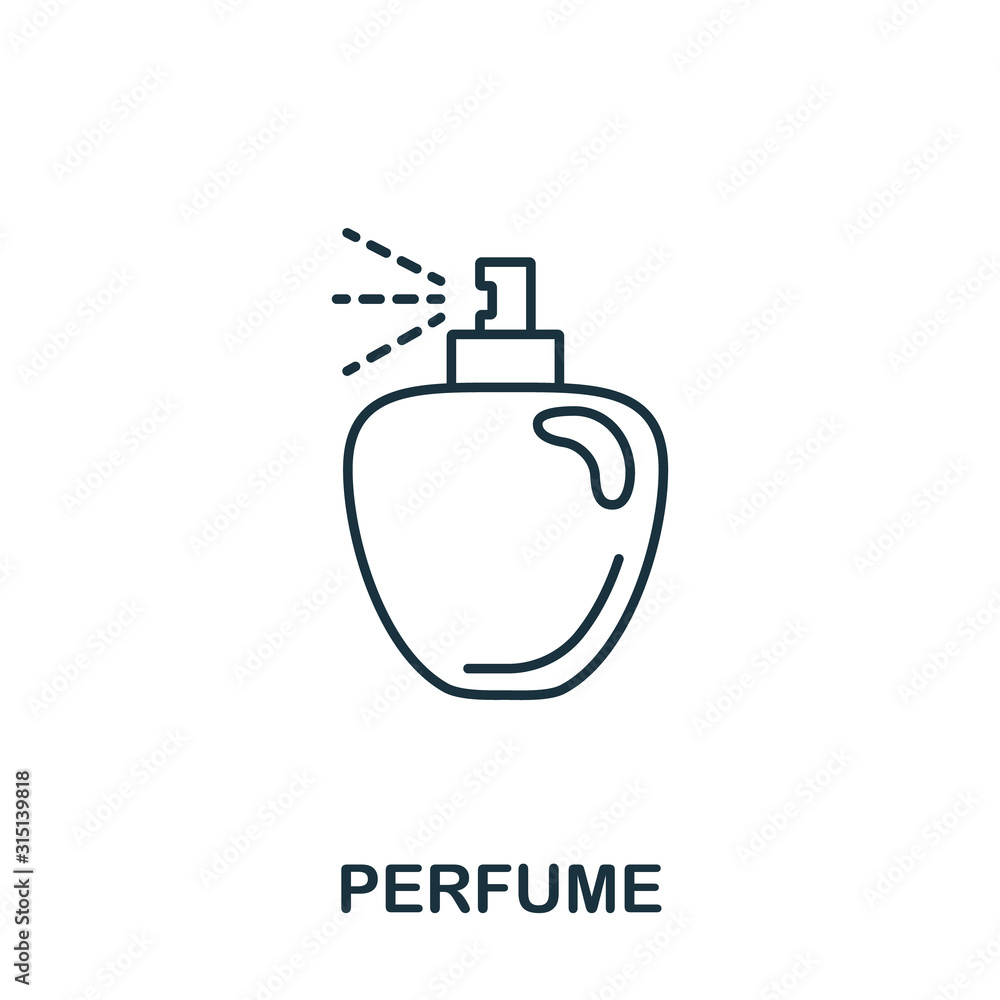 Perfume icon from makeup and beauty collection. Simple line element ...