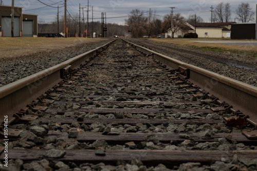 railway in city