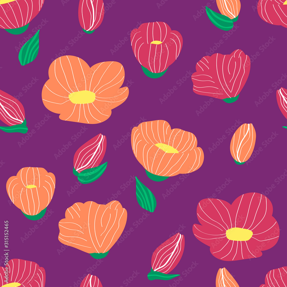 bright flowers pattern bright flowers pattern