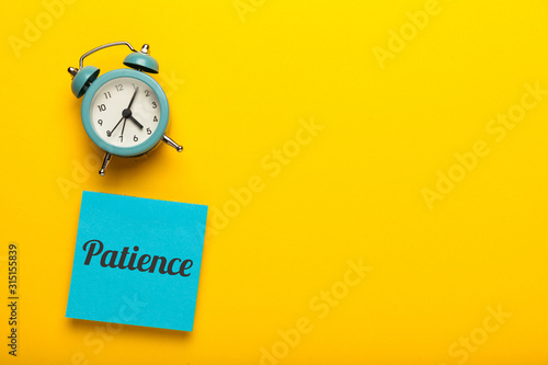 Patience concept, waiting time. photo