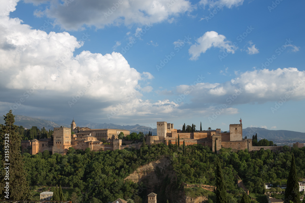 View to Alhambra from Mirador de San Nicolas