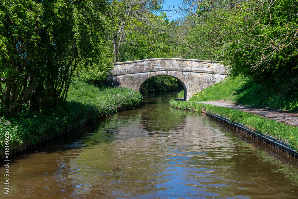 Whitehouse bridge No 26W over the Llangollen Canal near Froncysyllte in Wales, UK Whitehouse bridge No 26W over the Llangollen Canal near Froncysyllte in Wales, UK
