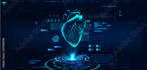 Fototapeta Modern medical cardiology technology