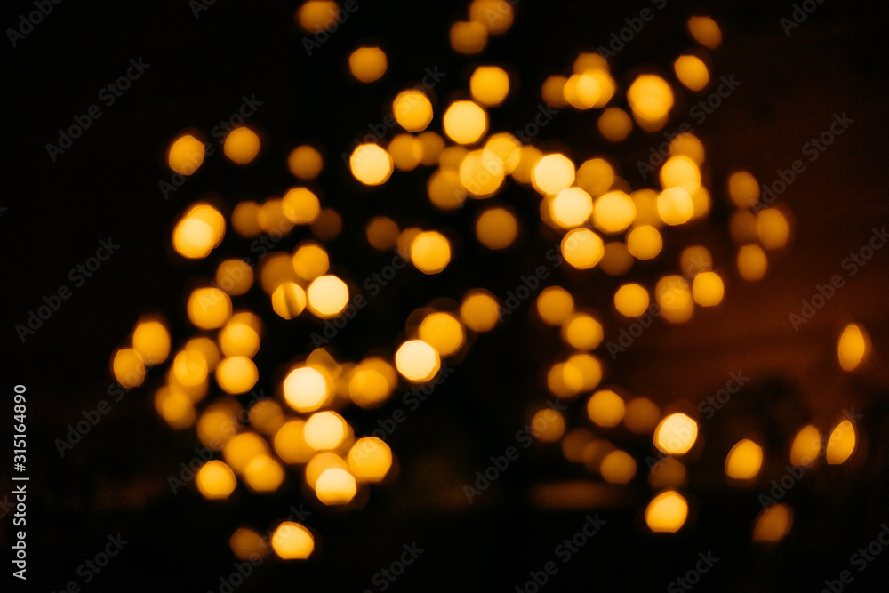 background blank festive blur yellow lights salute