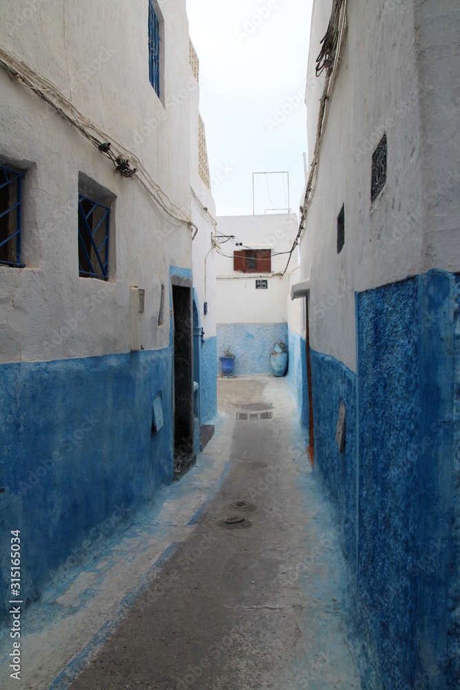 Marokko blaue Stadt