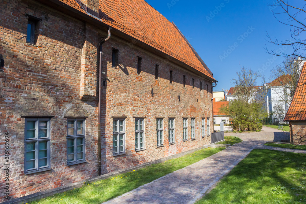 Historic Klosterhof monastery in the center of Rostock, Germany