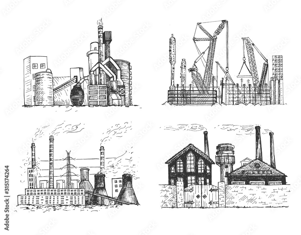 Variety of industrial facilities set