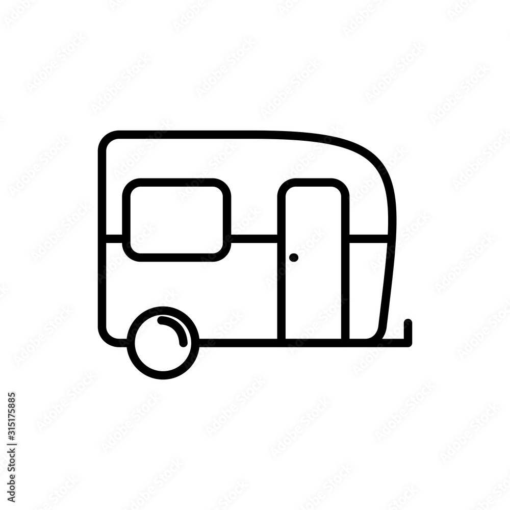 camper trailer transport linear design