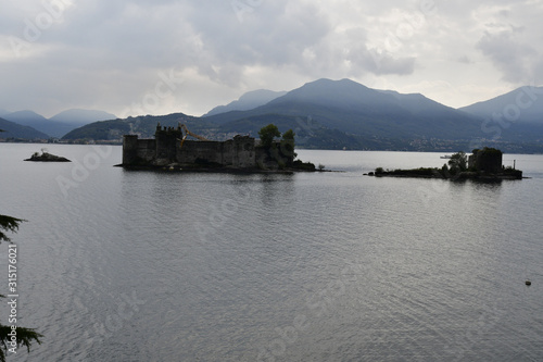 Obraz na plátne Castelli di Cannero (VB), Lago Maggiore, Piemonte, Italia.