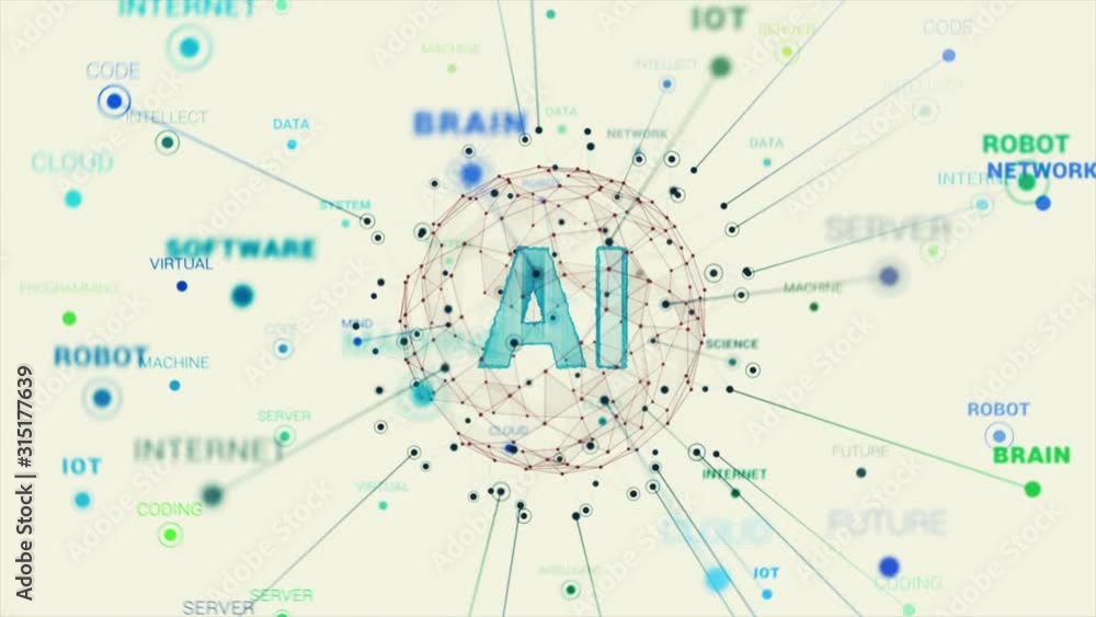 Creative Artificial Intelligence Bright Concept Animation Creative Artificial Intelligence Bright Concept Animation