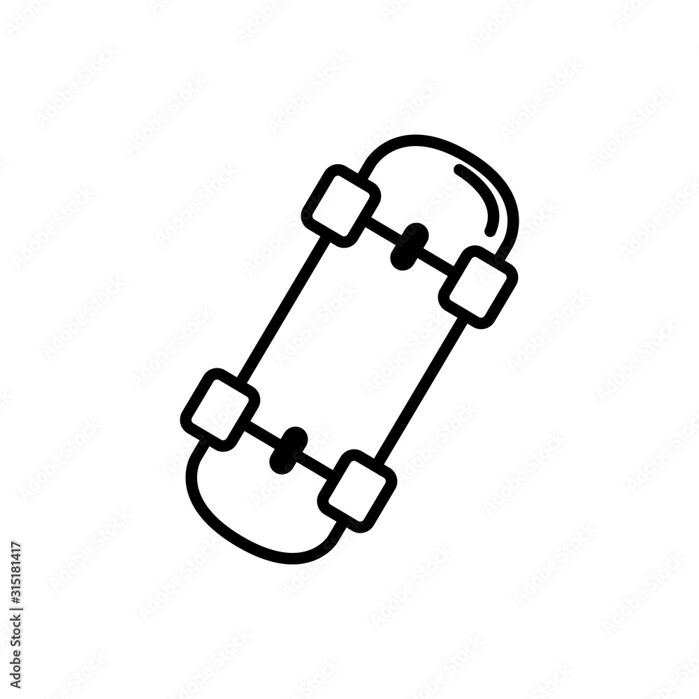 skateboard sport transport linear design skateboard sport transport linear design