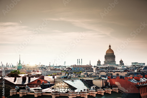 Panorama of Saint-Petersburg, Russia.