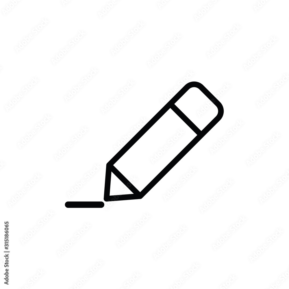 Pencil or pen icon. Making notes icon - vector Pencil or pen icon. Making notes icon - vector