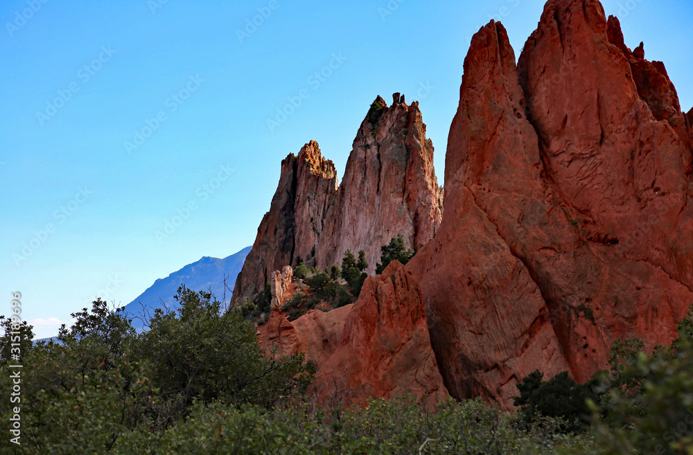Colorado red rock formations