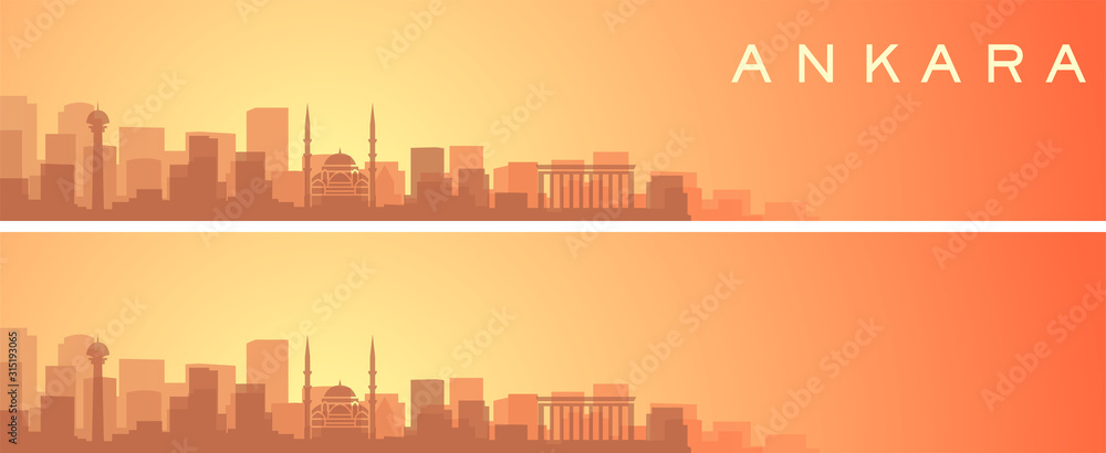 Ankara Beautiful Skyline Scenery Banner