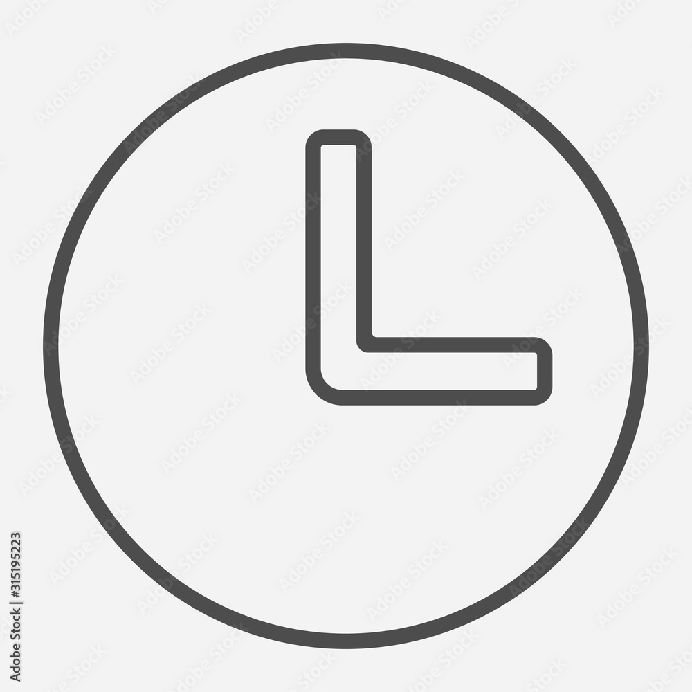 Clock vector icon. Flat icon. Time symbol. Clock vector icon. Flat icon. Time symbol.