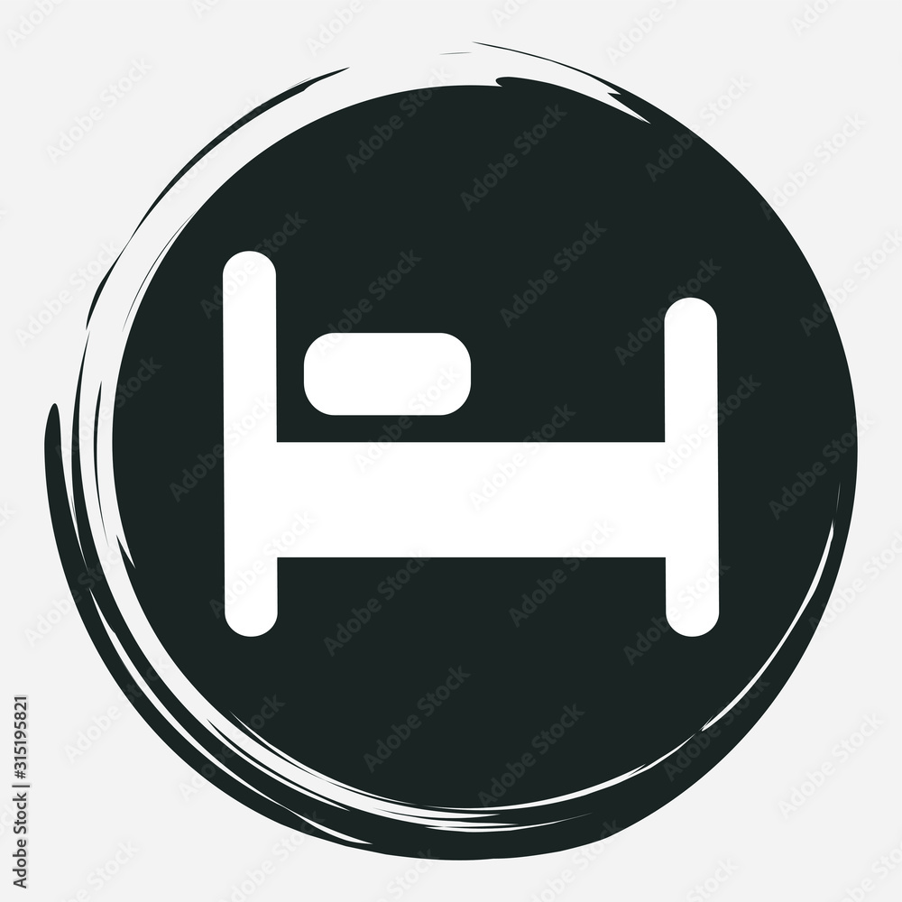Hotel vector icon. Night stay symbol. Hotel vector icon. Night stay symbol.