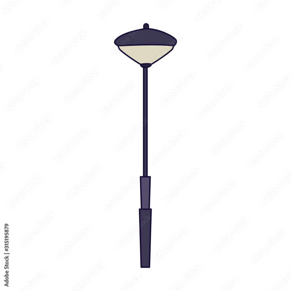 modern street lamp icon