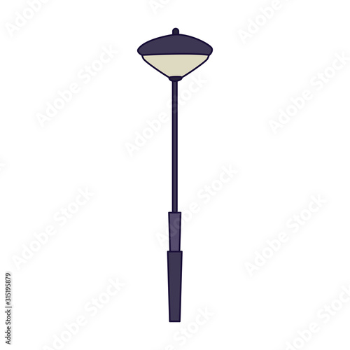 modern street lamp icon