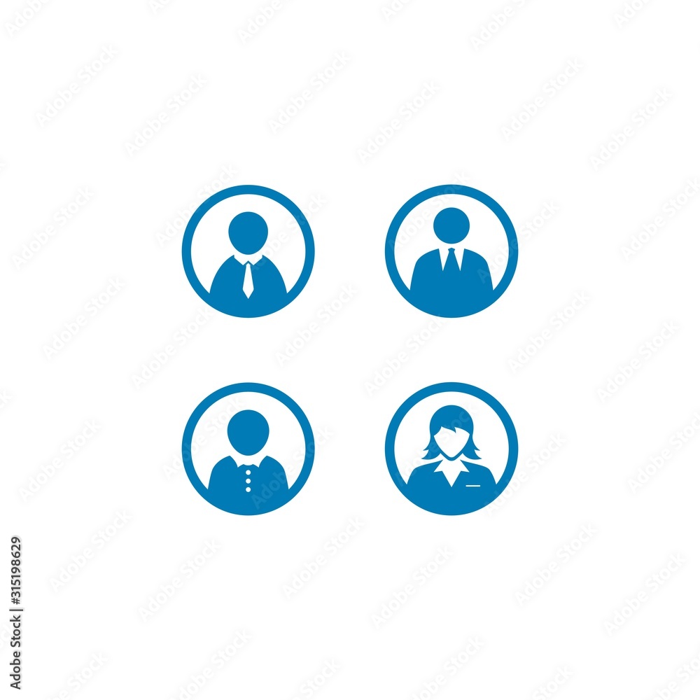 People contact,customer service or call center logo icon illustration People contact,customer service or call center logo icon illustration
