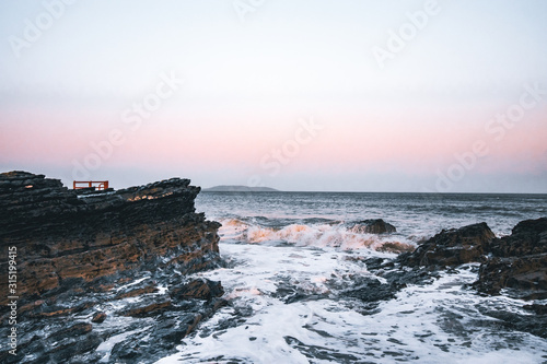 A Sunset Over The Irish Sea.