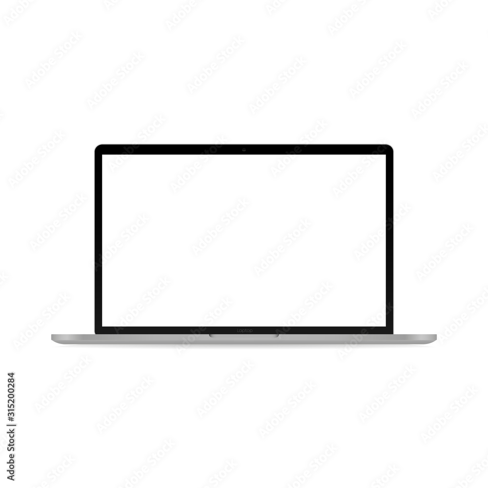 Realistic mockup device laptop. Vector illustration Realistic mockup device laptop. Vector illustration