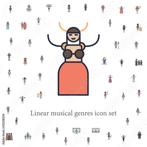 opera musician icon. musical genres icons universal set for web and mobile
