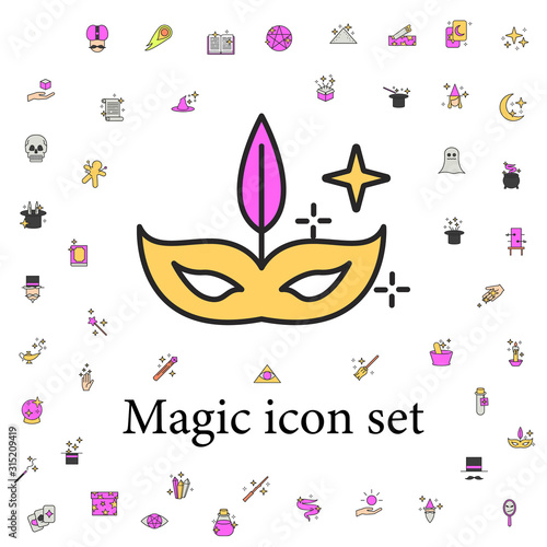 masquerade mask icon. magic icons universal set for web and mobile