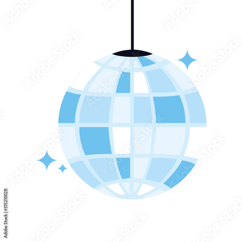 disco ball on white background