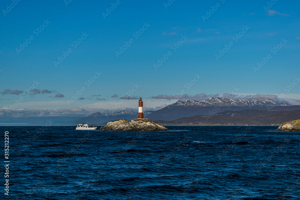 Les Eclaireurs Lighthouse at the end of the world in Ushuaia, Tierra del Fuego, Argentina Les Eclaireurs Lighthouse at the end of the world in Ushuaia, Tierra del Fuego, Argentina