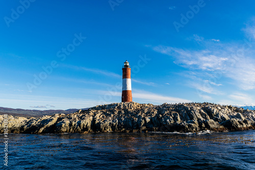 Les Eclaireurs Lighthouse at the end of the world in Ushuaia, Tierra del Fuego, Argentina