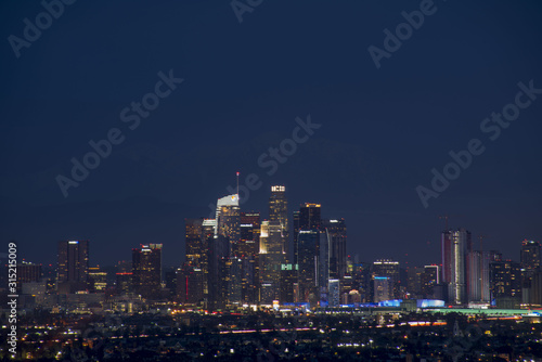 Canvas Print Downtown Los Angeles California
