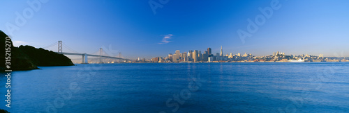 Bay Bridge & San Francisco from Treasure Island, Sunrise, California #315215270