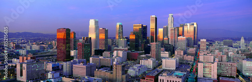 Plakat Skyline, Los Angeles, Kalifornia