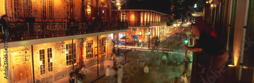 Konstfotografi Bourbon Street, French Quarter, New Orleans, Louisiana