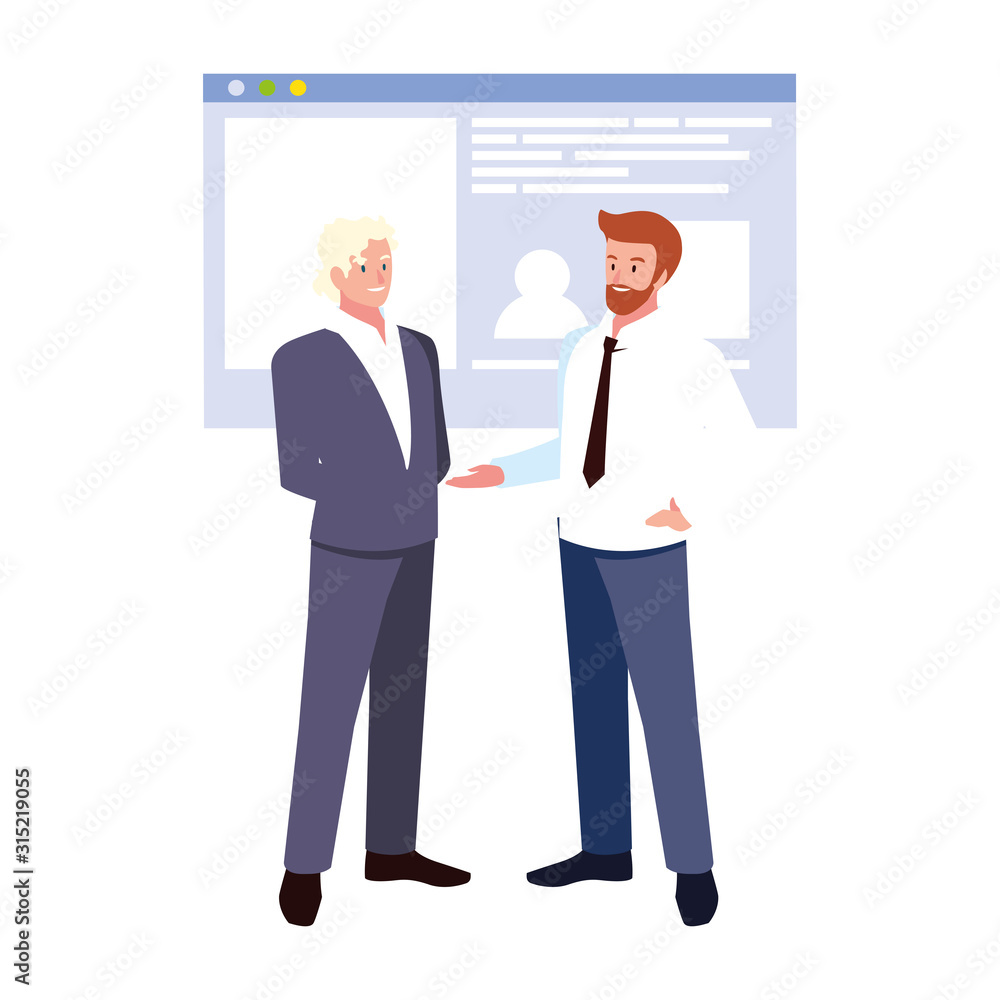 businessman in the work office making presentation businessman in the work office making presentation