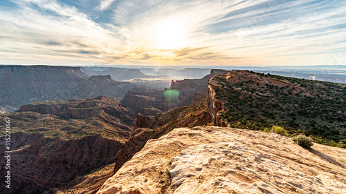 Red rock canyon at sunset Utah Unites States photo