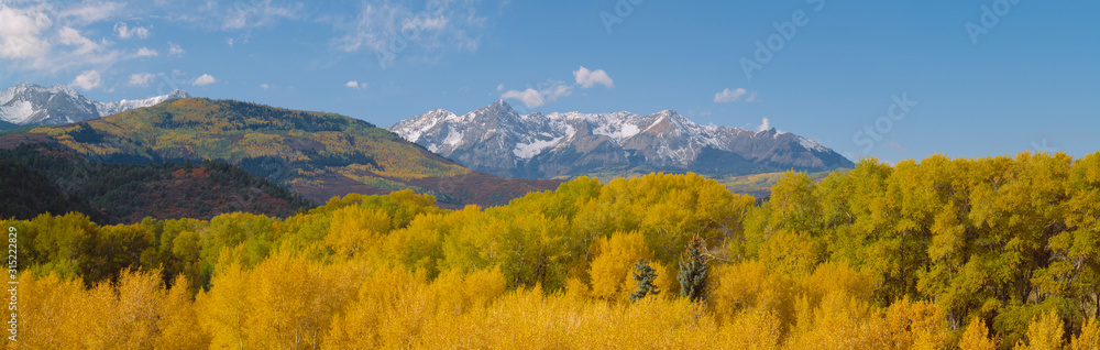 Autumn at Sneffels Mountain Range, San Juan National Forest, Colorado