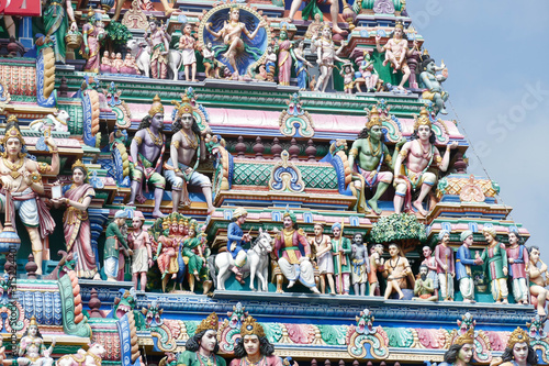 Gopuram sculptures as entrance to Kapaleshwara photo