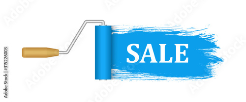 Paint roller sale banner