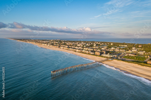 Aerial view of Outer Banks North Carolina