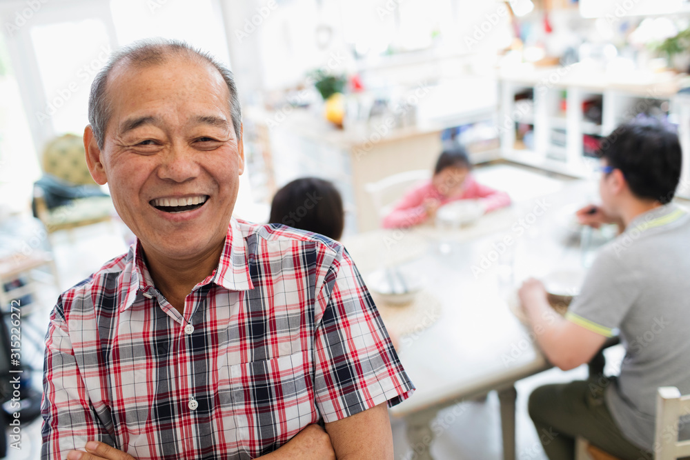Portrait happy senior man Portrait happy senior man