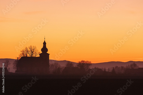 Wallpaper Mural view of the old Church of one of the villages in Lower Silesia Torontodigital.ca