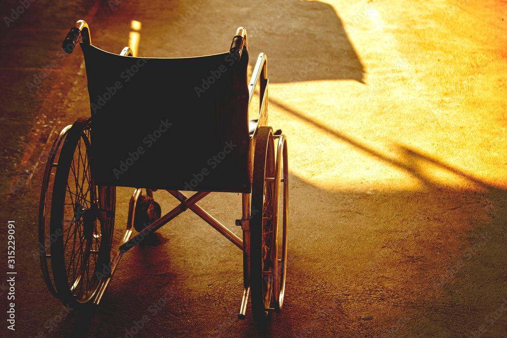 Wheelchairs for patients admitted to the hospital.