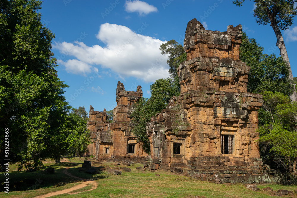Prasat Suor Prat, Temple at Angkor Thom, Siem Reap, Cambodia
